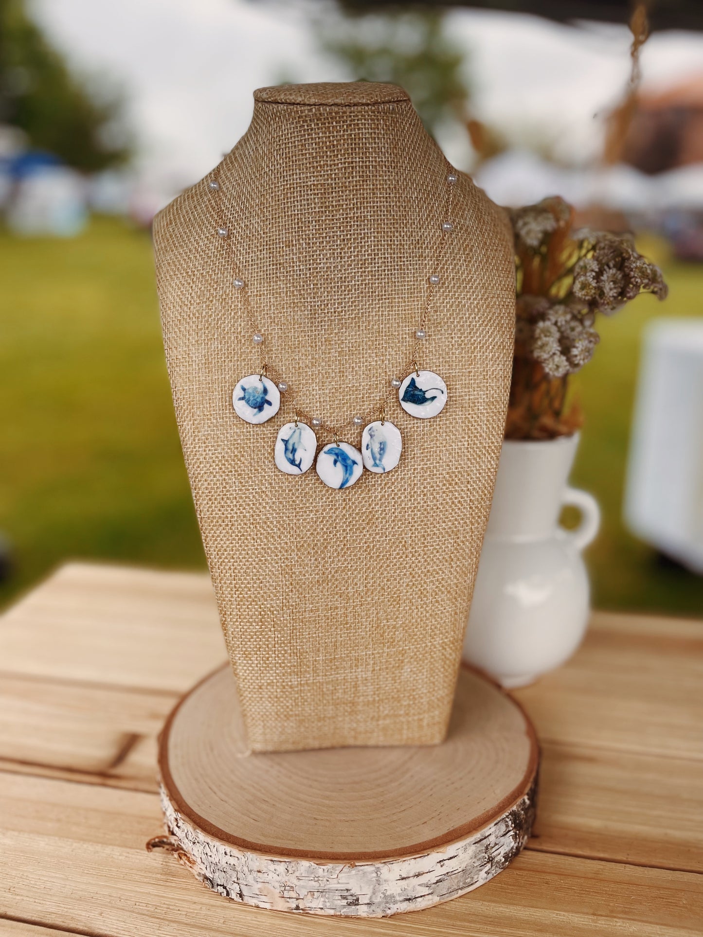 Ocean Creatures Charm Necklace