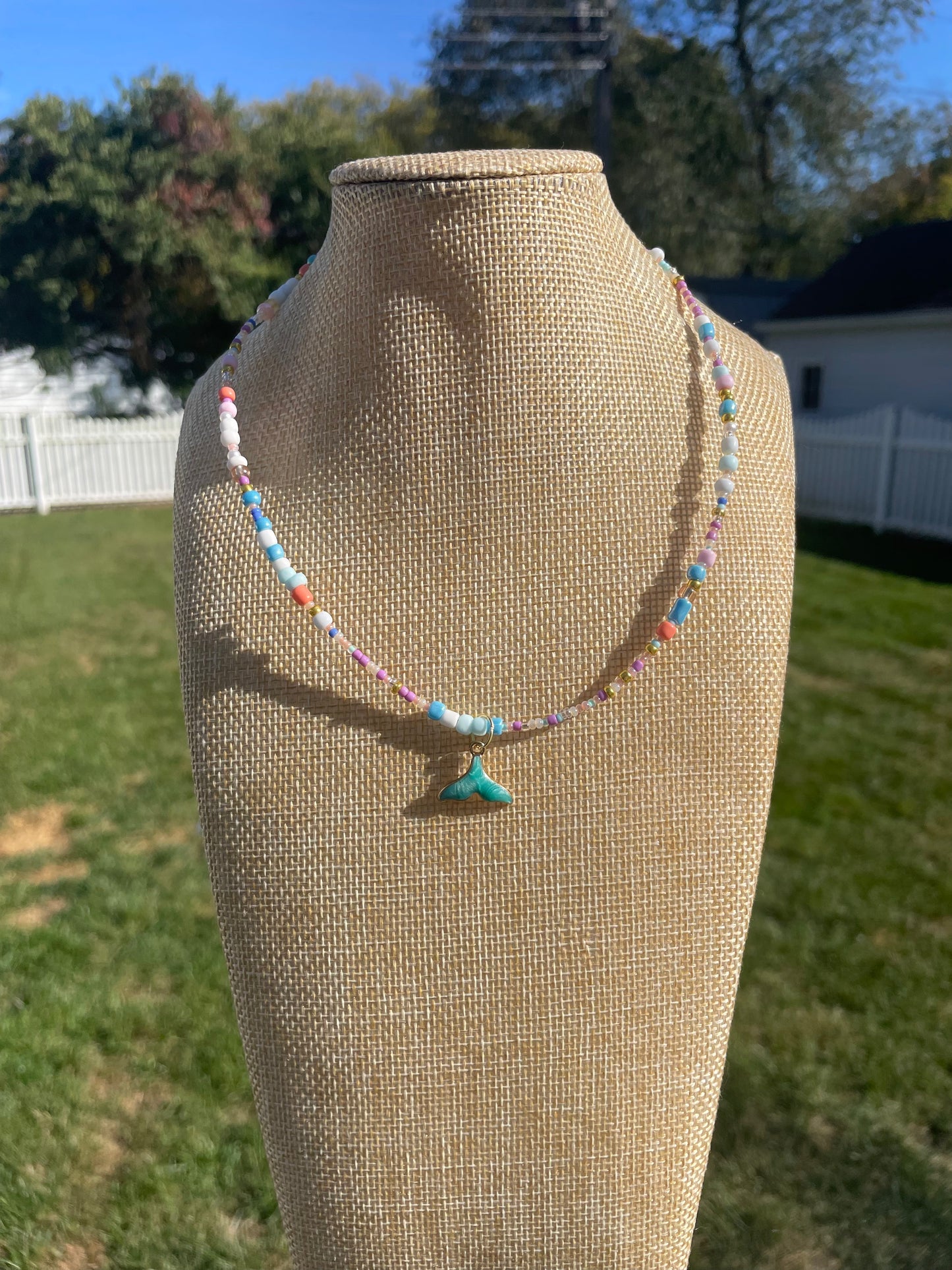 Mermaid Waved Beaded Necklace