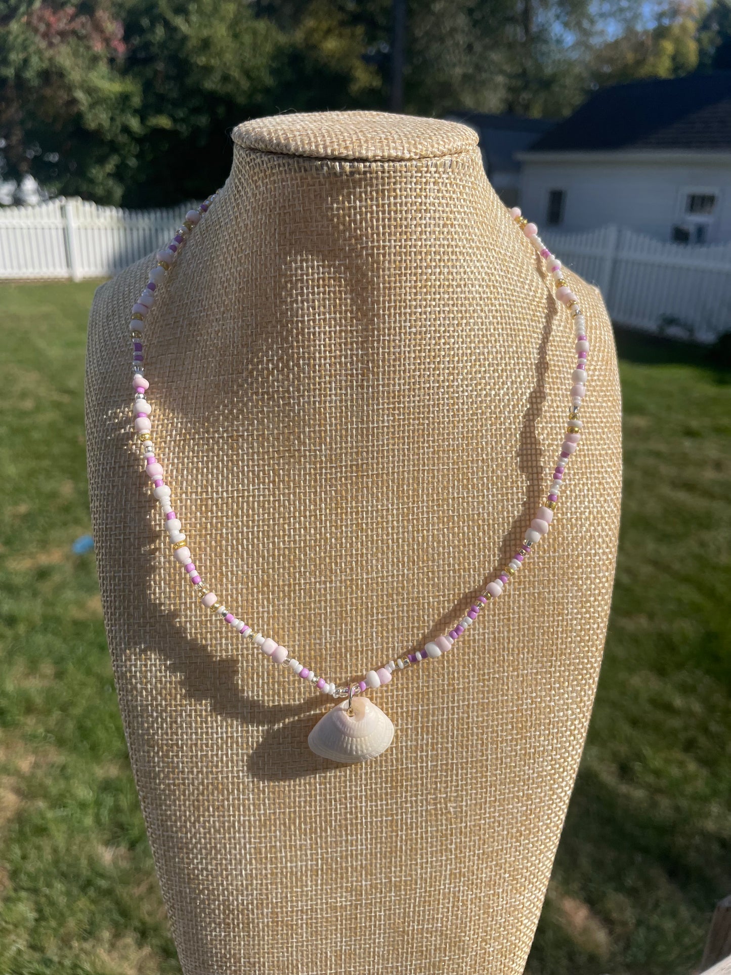 Purple Beaded Necklace