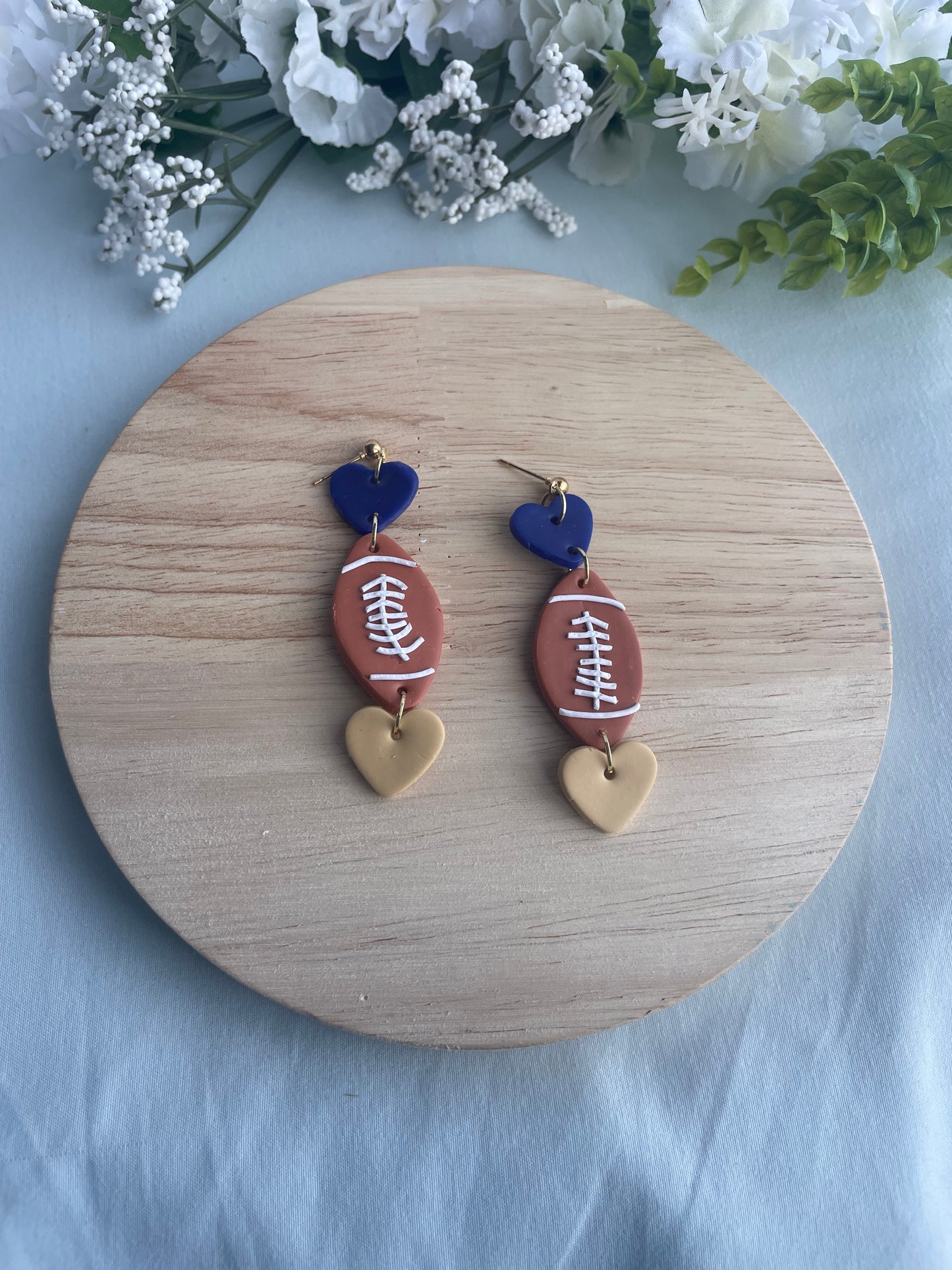 Team Love Football Dangles