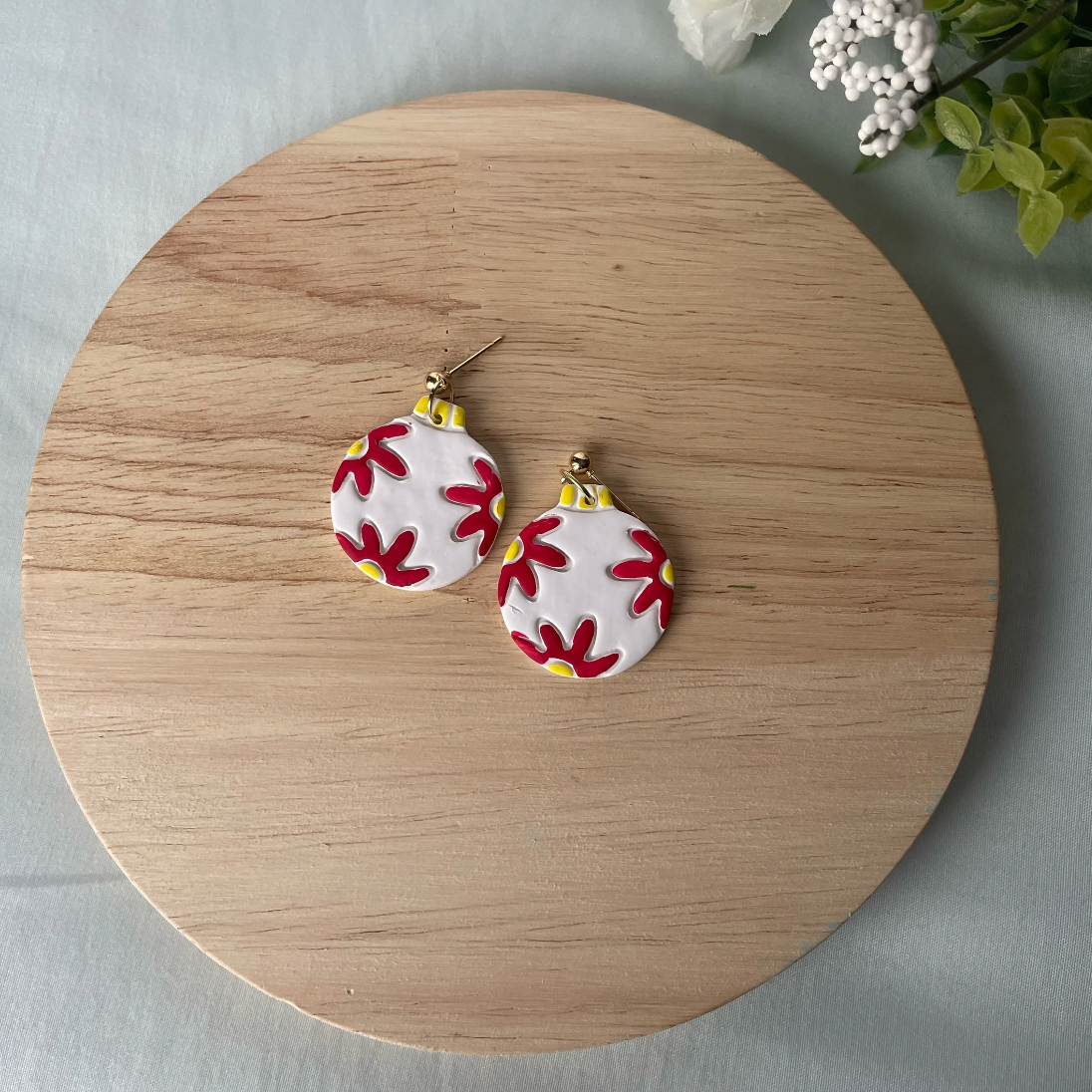 Poinsettia Ornament Dangles