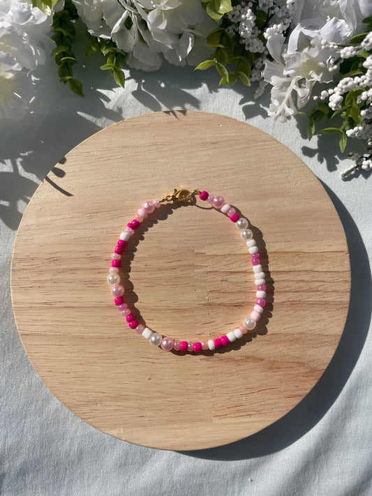 Sweet Heart Beaded Bracelet