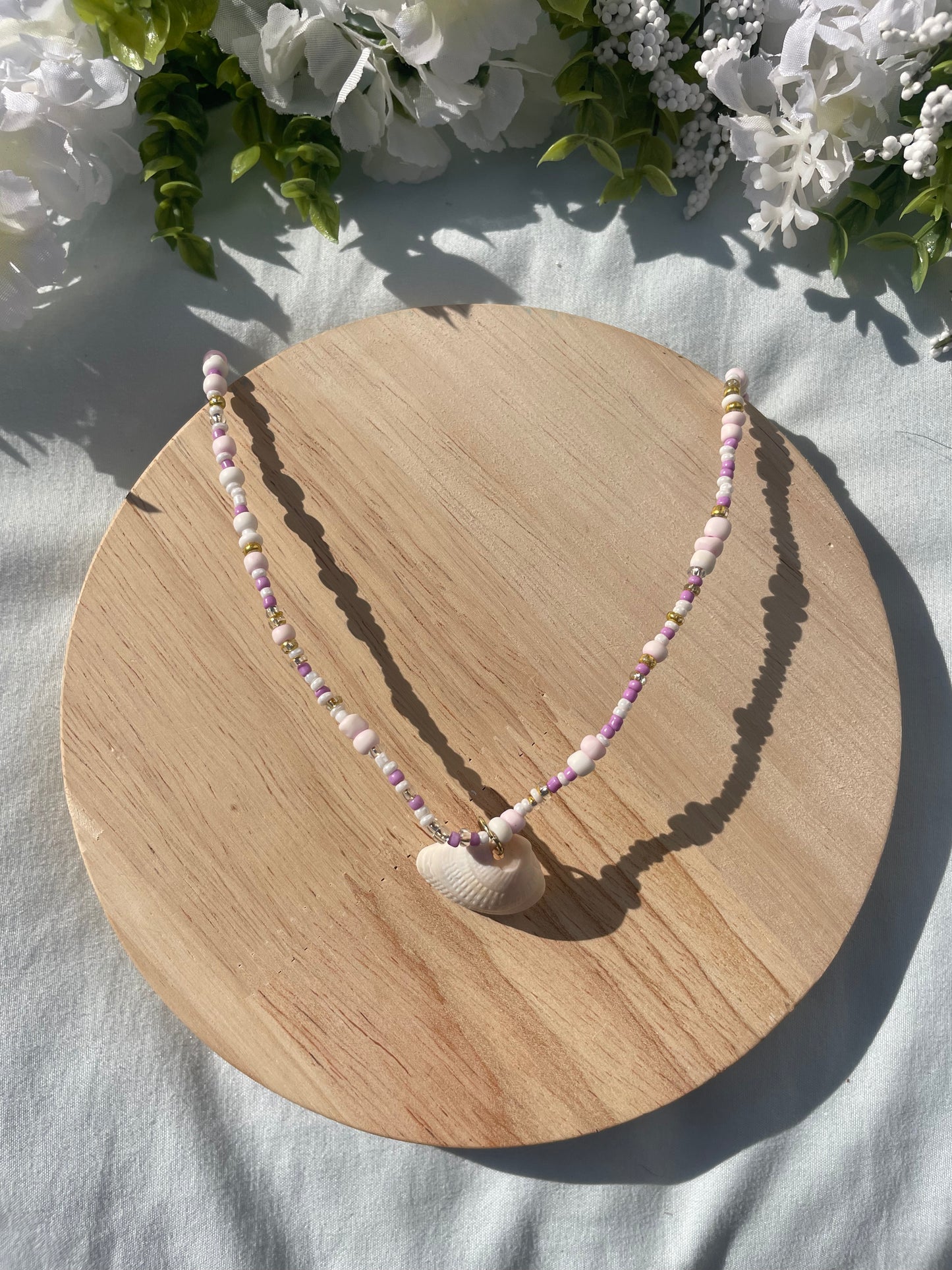 Purple Beaded Necklace