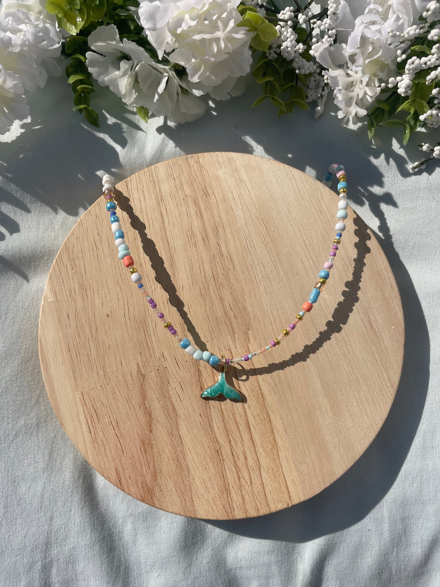 Mermaid Waved Beaded Necklace