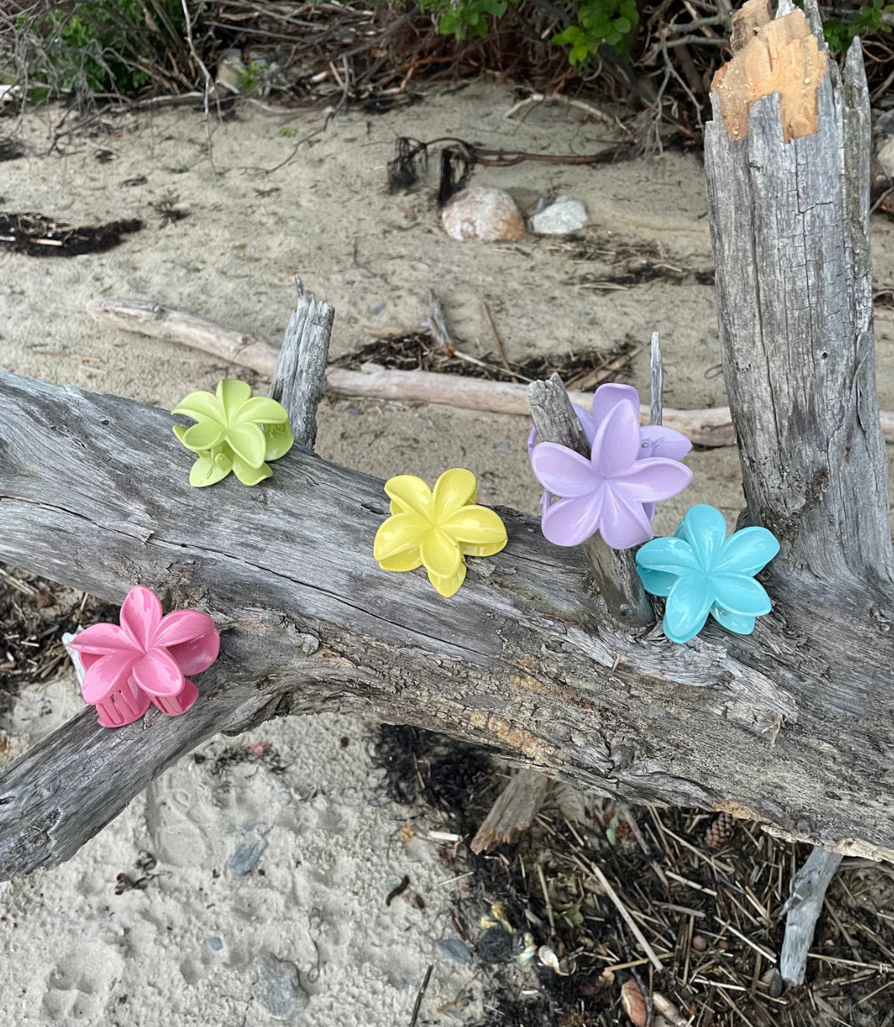 Hibiscus Flower Hair Clips