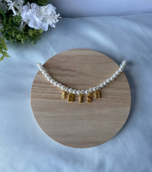 Pearl Mascot Charm Necklace