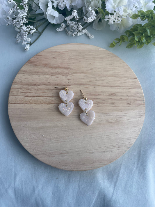 Sparkly Mini Heart Dangles