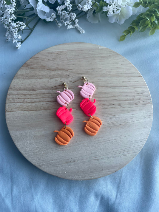 Colorful Pumpkin Trio