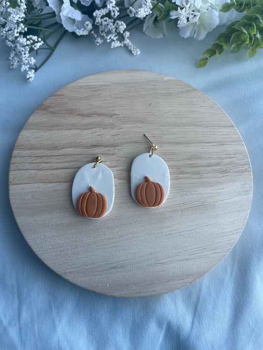 Framed Pumpkin Dangles