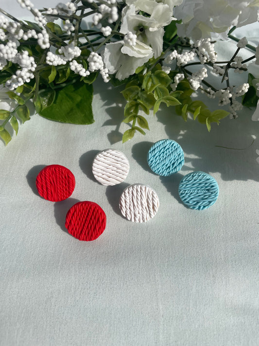 Red, White, and Blue Studs Set
