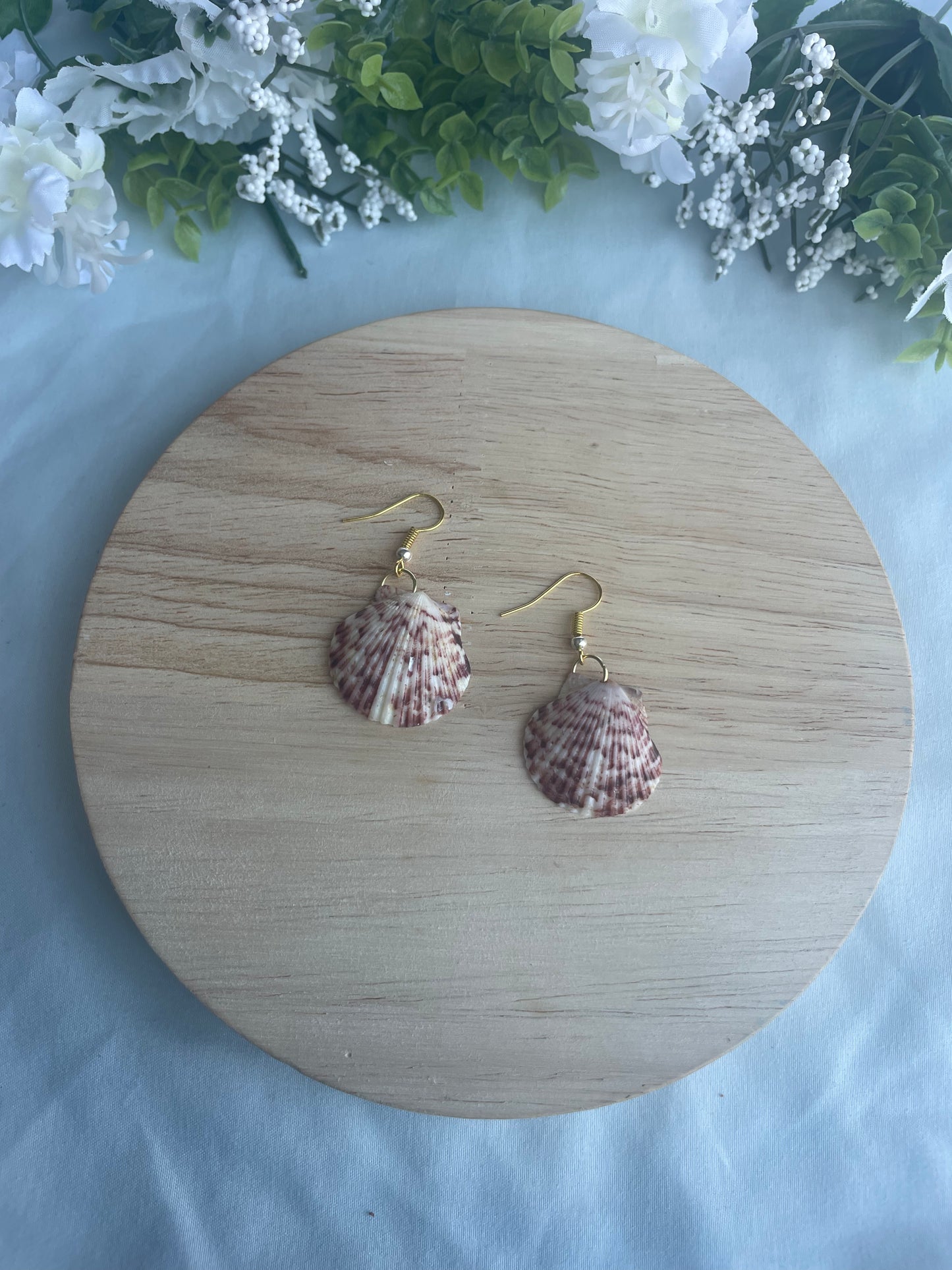 Mixed Metal Seashell Dangles